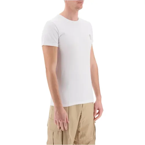 T-Shirts , Herren, Größe: L - Versace - Modalova