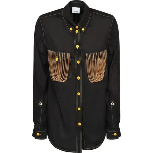 Chain-detail Shirt with DG Buckle , female, Sizes: 2XS - Burberry - Modalova