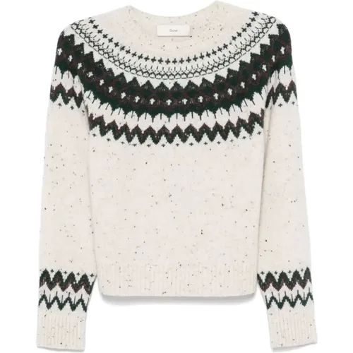 Fair Isle Strickpullover , Damen, Größe: S - Dunst - Modalova