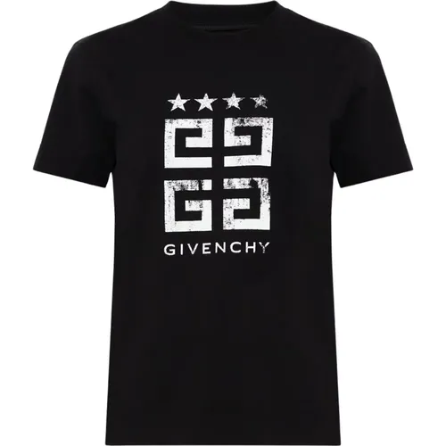 T-Shirt mit Logo , Damen, Größe: M - Givenchy - Modalova