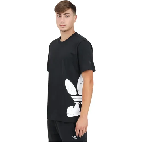 Schwarzes Street Training T-Shirt - adidas Originals - Modalova