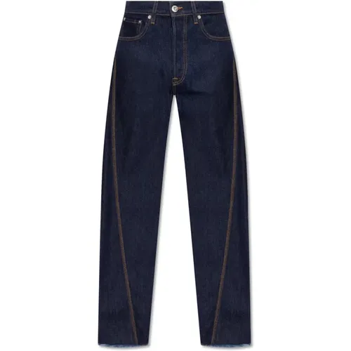 Jeans with stitching details , male, Sizes: W30, W31 - Lanvin - Modalova