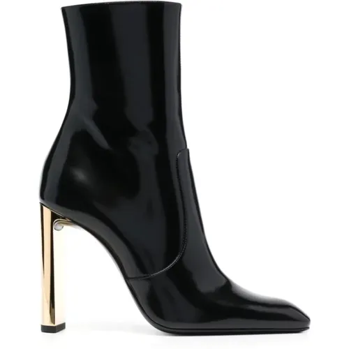 Auteuil Ankle Boots , female, Sizes: 4 1/2 UK, 3 UK, 6 UK, 4 UK, 5 UK, 2 UK, 7 UK - Saint Laurent - Modalova