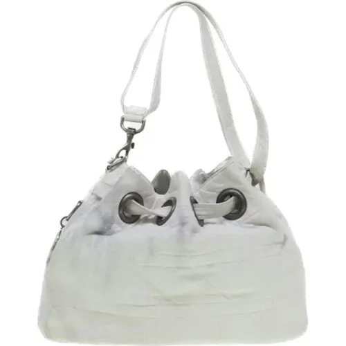 Gebrauchte weiße Dior-Lederschultertasche - Dior Vintage - Modalova