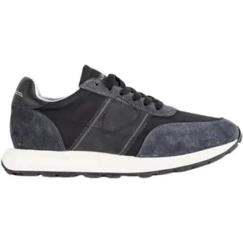 Vintage Schwarze Tour LOW Sneakers , Herren, Größe: 43 EU - Philippe Model - Modalova