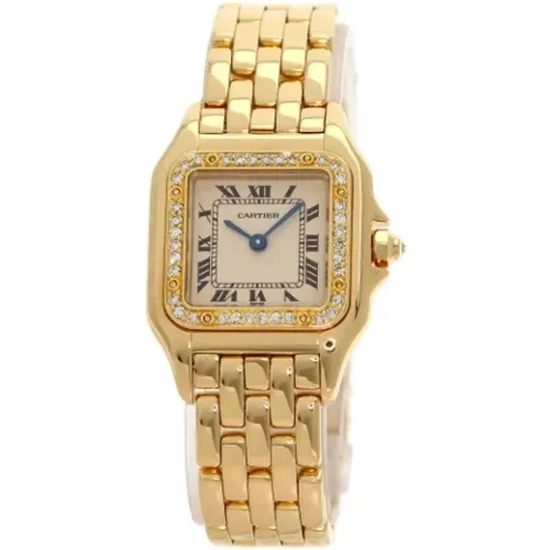 Pre-owned Gold watches , female, Sizes: ONE SIZE - Cartier Vintage - Modalova