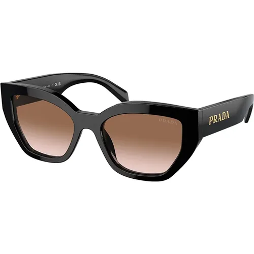 Stilvolle Sonnenbrille Braun Verlaufslinse - Prada - Modalova