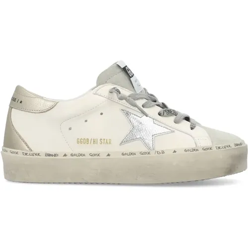 Womens Shoes Sneakers White Platinum Ss24 , female, Sizes: 2 UK - Golden Goose - Modalova