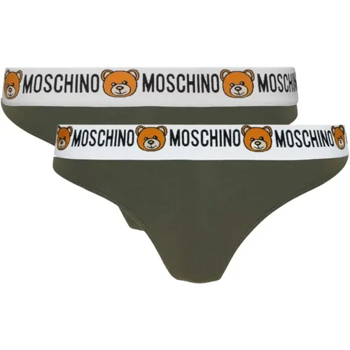 Elevate Your Underwear Game with Cotton Bottoms for Women , female, Sizes: M - Moschino - Modalova