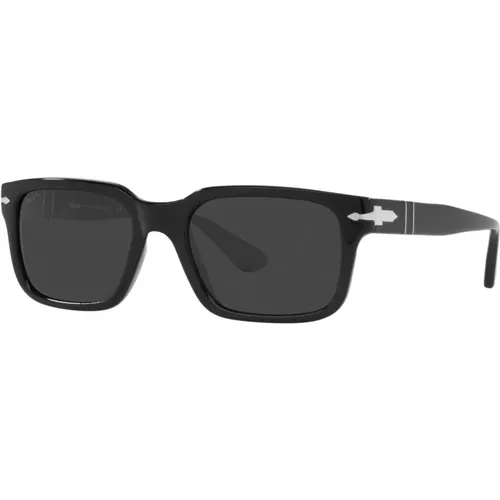 Schwarz/Graue Sonnenbrille , Herren, Größe: 53 MM - Persol - Modalova