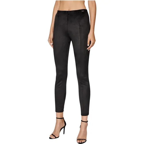 Suede Leggings - Super Slim Fit , Damen, Größe: M - Guess - Modalova