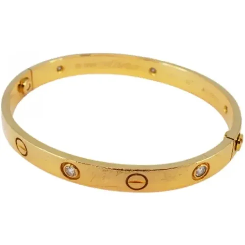 Pre-owned Gold bracelets , female, Sizes: ONE SIZE - Cartier Vintage - Modalova