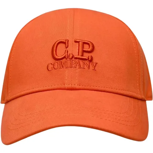 Hats with Visor and Embroidered Logo , male, Sizes: XS, S, M - C.P. Company - Modalova
