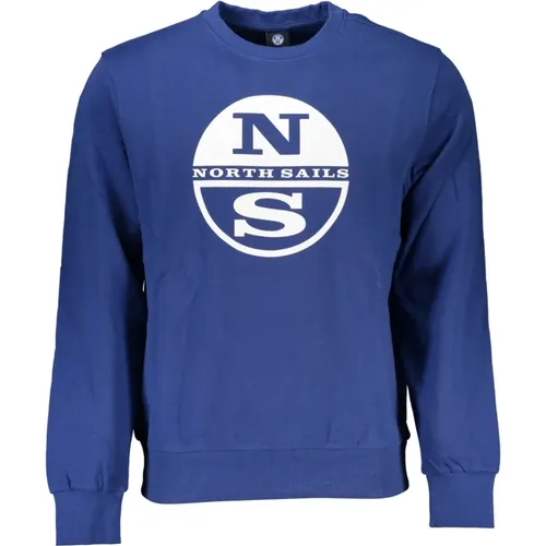 Long Sleeve Sweatshirt with Print , male, Sizes: XL, S, M, 2XL, 3XL, L - North Sails - Modalova