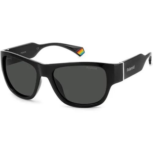 Schwarze Harz-Sonnenbrille UV-Schutz - Polaroid - Modalova