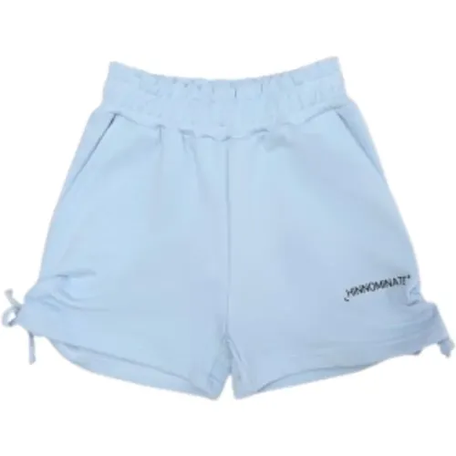 Kinder Leichte Blaue Shorts mit Logo-Druck - HINNOMINATE - Modalova