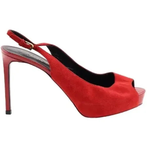 Pre-owned Suede heels , female, Sizes: 5 UK - Yves Saint Laurent Vintage - Modalova