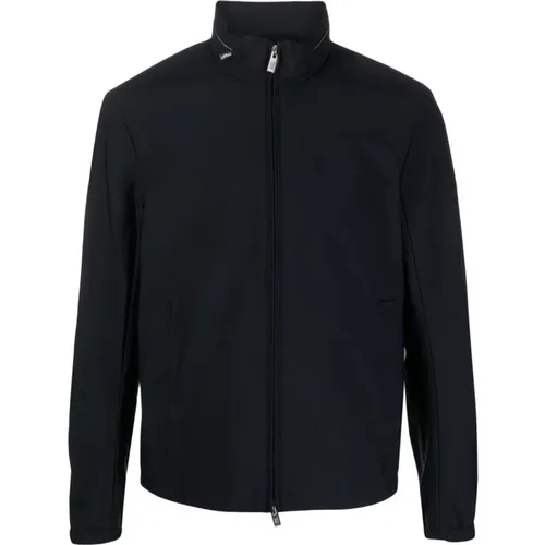 Coats with Concealed Hood , male, Sizes: L, 2XL - Emporio Armani - Modalova