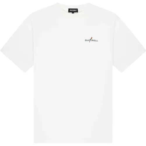 Resort T-Shirt Weiß/Grün Herren , Herren, Größe: M - Quotrell - Modalova