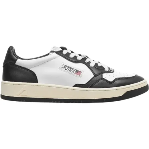 Vintage Style Low Top Sneakers , male, Sizes: 8 UK, 13 UK, 7 UK, 1 UK, 6 UK, 4 UK, 12 UK, 9 UK, 10 UK, 11 UK - Autry - Modalova
