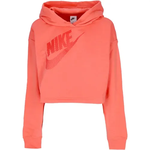 Magic Ember Cropped Hoodie Sportswear , female, Sizes: M, L - Nike - Modalova