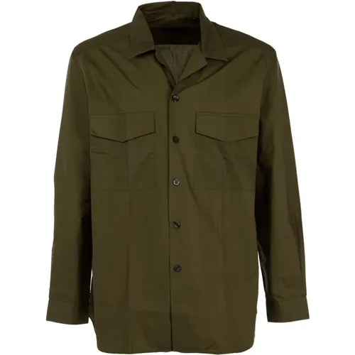 Militärgrünes Sommer-Overshirt , Herren, Größe: M - Liu Jo - Modalova