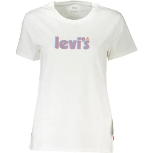 Levi's , Cotton Logo Print T-Shirt , female, Sizes: L - Levis - Modalova