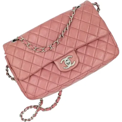 Pre-owned Rosa Leather Chanel Shoulder Bag , female, Sizes: ONE SIZE - Chanel Vintage - Modalova