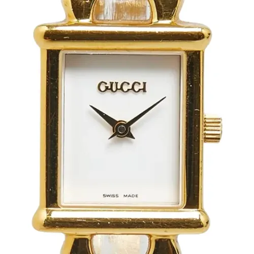 Pre-owned Stainless Steel watches , female, Sizes: ONE SIZE - Gucci Vintage - Modalova