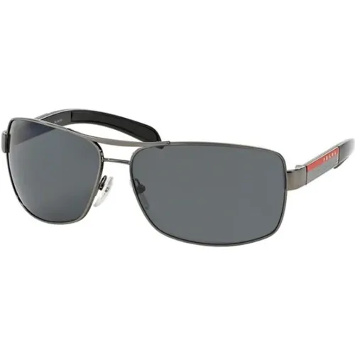 Grey Frame Stylish Sunglasses , unisex, Sizes: 65 MM - Prada - Modalova