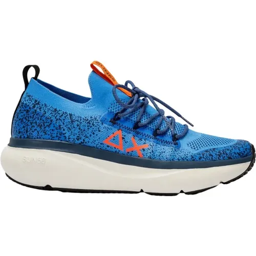 Adult Jupiter Knit Footwear - Royal Color , male, Sizes: 6 UK, 8 UK, 7 UK, 10 UK, 9 UK, 11 UK - Sun68 - Modalova