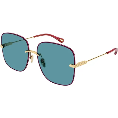 Stylische Sonnenbrille für Frauen,Sonnenbrille für Frauen,Sunglasses CH0134S,Stilvolle Sonnenbrille - Chloé - Modalova
