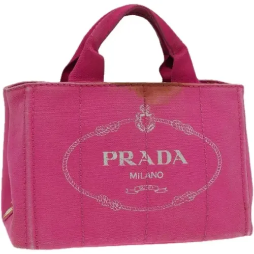 Pre-owned Canvas handbags , female, Sizes: ONE SIZE - Prada Vintage - Modalova