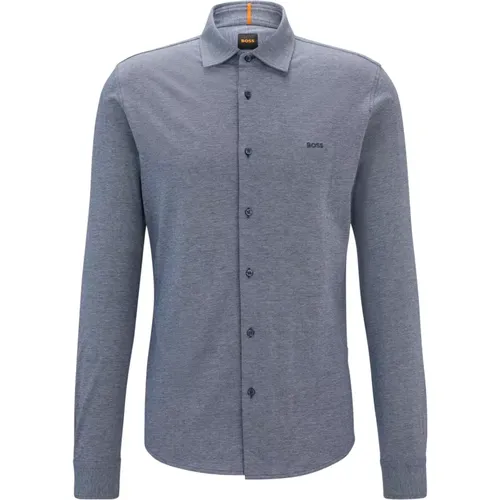 Modern Slim Fit Shirt with Logo Embroidery , male, Sizes: L, 3XL - Hugo Boss - Modalova