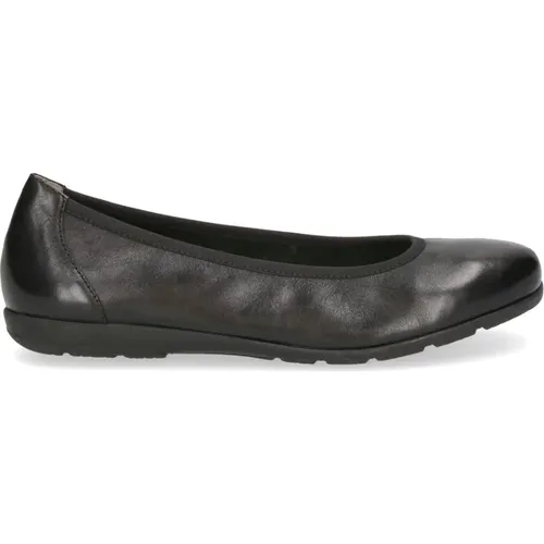 Schwarze Geschlossene Ballerinas Damenschuhe , Damen, Größe: 38 EU - Caprice - Modalova