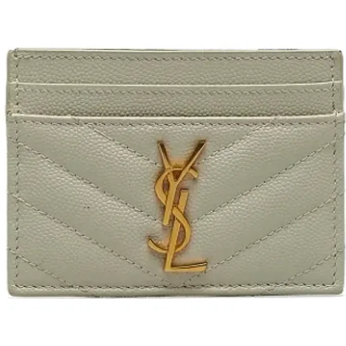 Pre-owned Leather wallets , female, Sizes: ONE SIZE - Yves Saint Laurent Vintage - Modalova