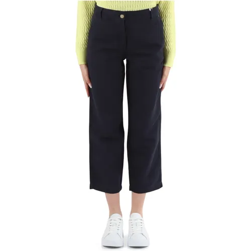 Cotton Linen Straight Fit Pants , female, Sizes: M, L, XS, S - Tommy Hilfiger - Modalova