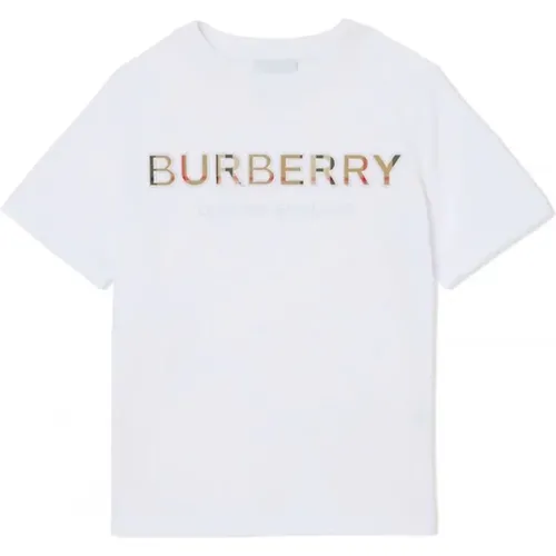 Kinder T-Shirt - Regular Fit - Weiß - Burberry - Modalova