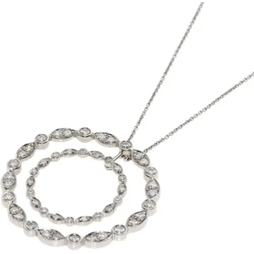 Pre-owned Platinum necklaces , female, Sizes: ONE SIZE - Tiffany & Co. Pre-owned - Modalova