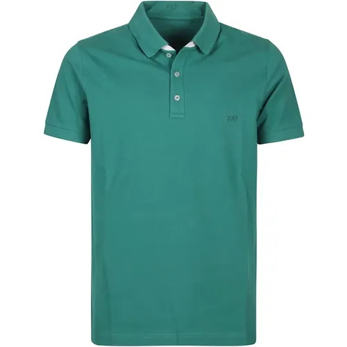 Piquet Polo Shirt , male, Sizes: L, XL - Fay - Modalova