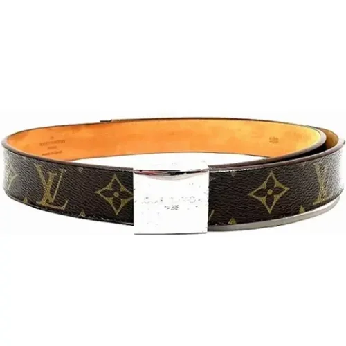 Pre-owned Canvas belts , female, Sizes: ONE SIZE - Louis Vuitton Vintage - Modalova