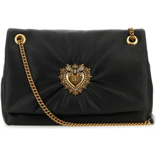 Nappa leather medium Devotion shoulder bag , female, Sizes: ONE SIZE - Dolce & Gabbana - Modalova