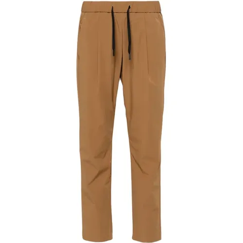 Drawstring-waist slim-fit trousers , female, Sizes: M, XL - Herno - Modalova