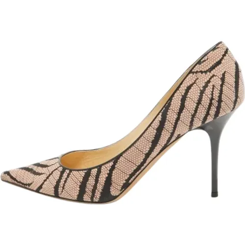 Pre-owned Canvas heels , female, Sizes: 7 UK - Jimmy Choo Pre-owned - Modalova