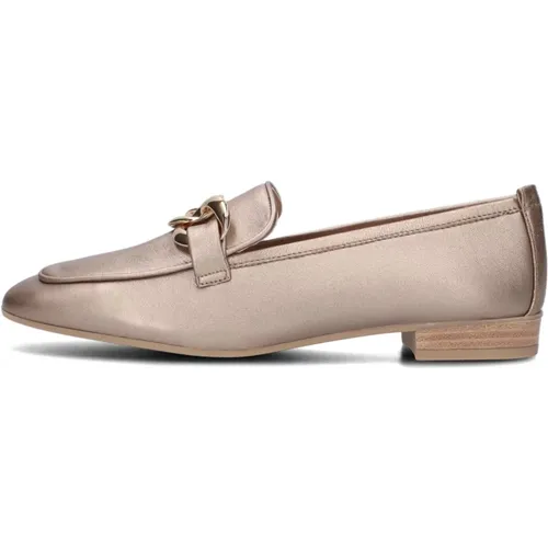 Metallic Loafer mit Goldakzent , Damen, Größe: 40 EU - Unisa - Modalova