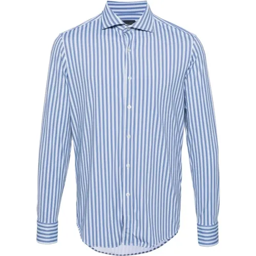 Striped stretch shirt , male, Sizes: 2XL, 4XL, 3XL, XL, L, M, 5XL - PAUL & SHARK - Modalova