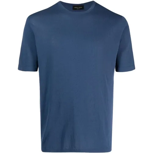 Modernes Strick T-shirt , Herren, Größe: XL - Roberto Collina - Modalova