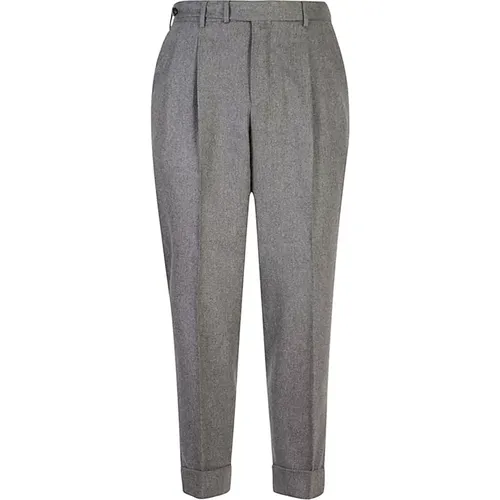 Gentleman Wool Trousers Grey , male, Sizes: L, 2XL - PT Torino - Modalova