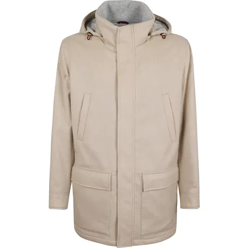 Elegante Neutrale Wollmischungsjacke - BRUNELLO CUCINELLI - Modalova