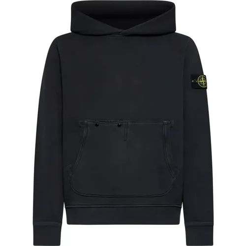 Schwarze Pullover für Männer , Herren, Größe: L - Stone Island - Modalova